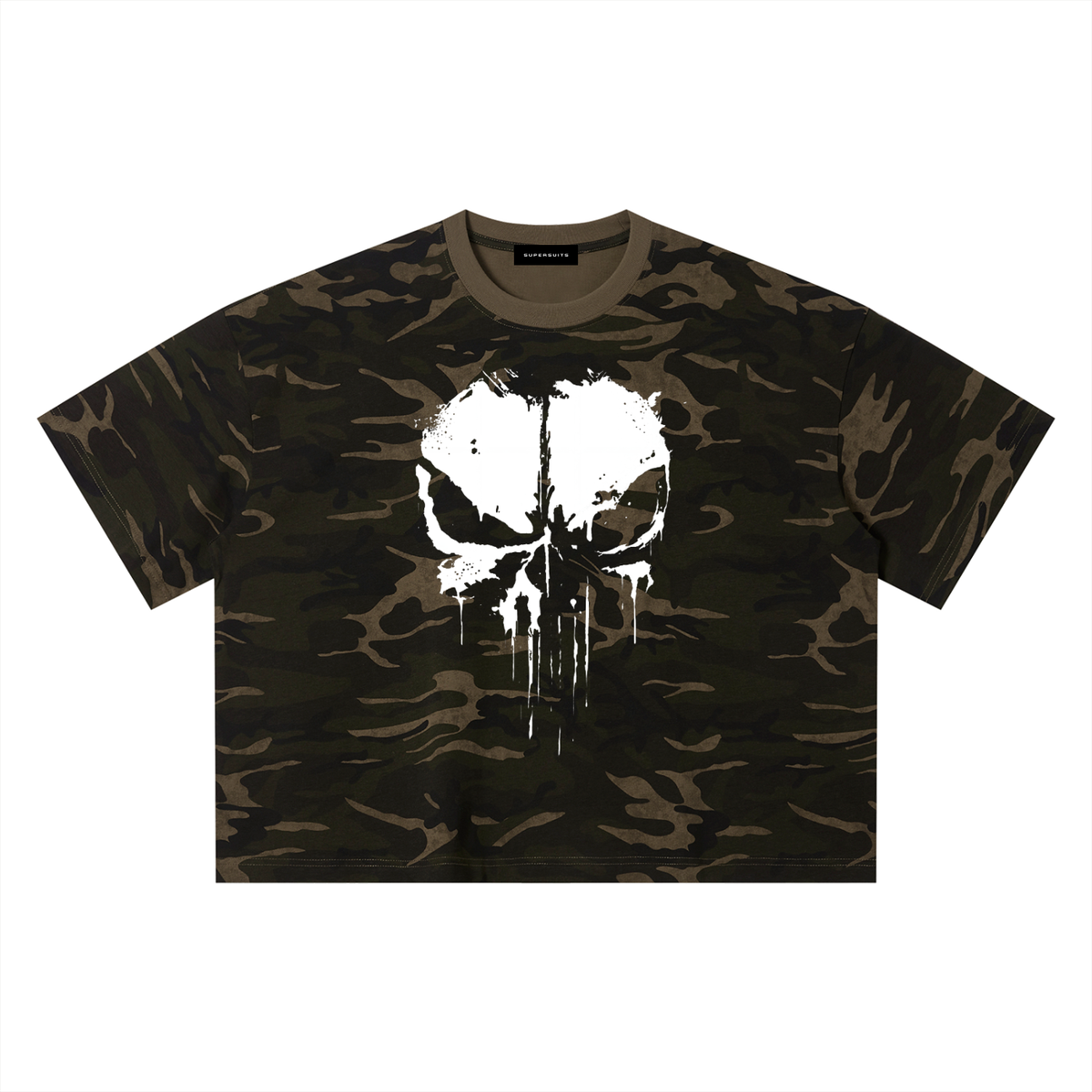 Skull Camo Boxy Tee