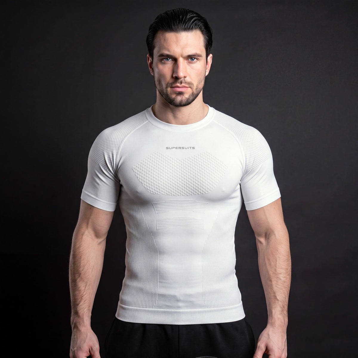 Knight compression shirt White - front