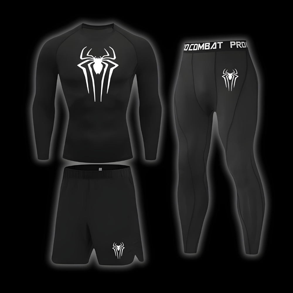 Spider Long Sleeve Compression Shirt | Set - SuperSuits