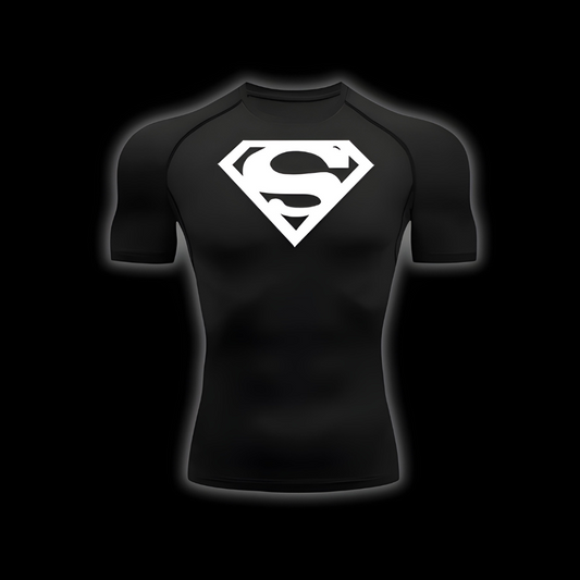 Superman Short Sleeve Compression Shirt | Set - SuperSuits
