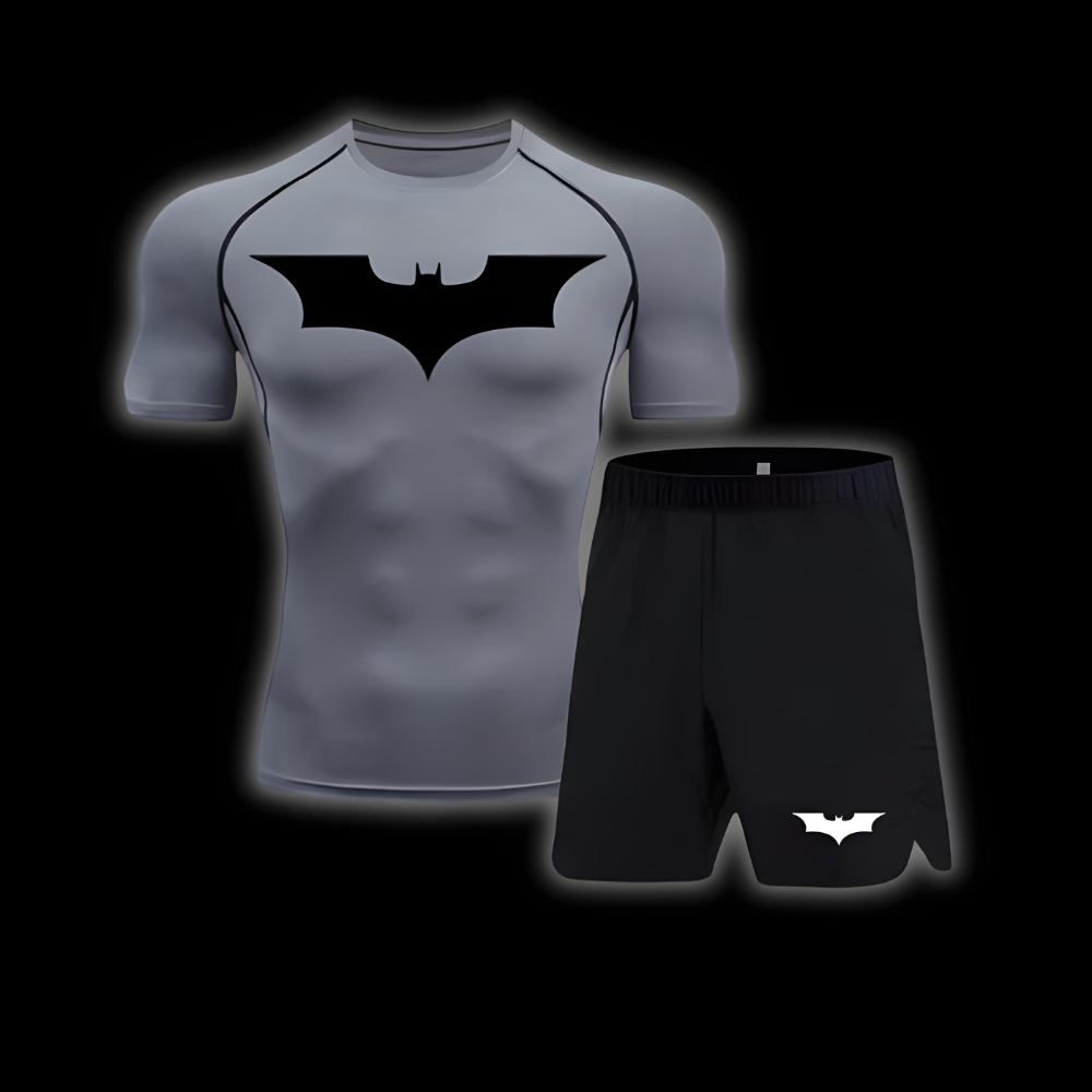 Batman Short Sleeve Compression Shirt | Set - SuperSuits