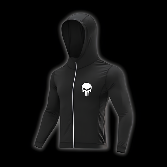 Punisher Compression Hoodie - SuperSuits