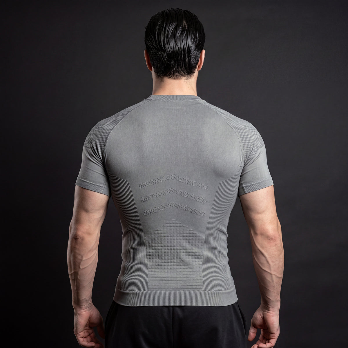 Knight compression shirt Gray - back