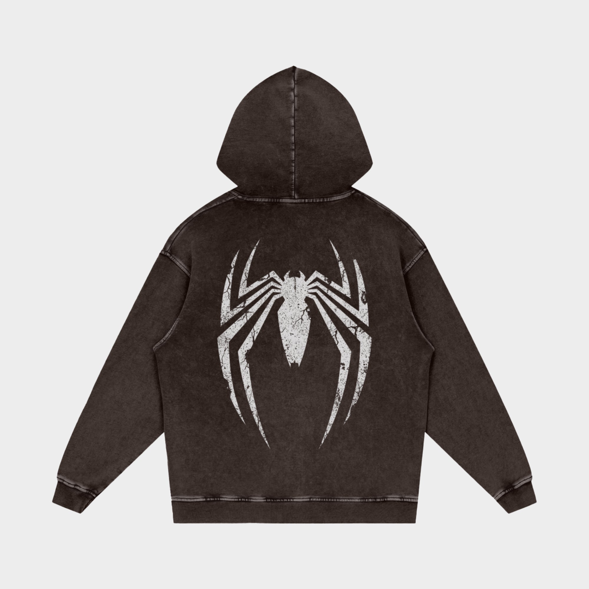 Spider Snow Washed Oversized Hoodie