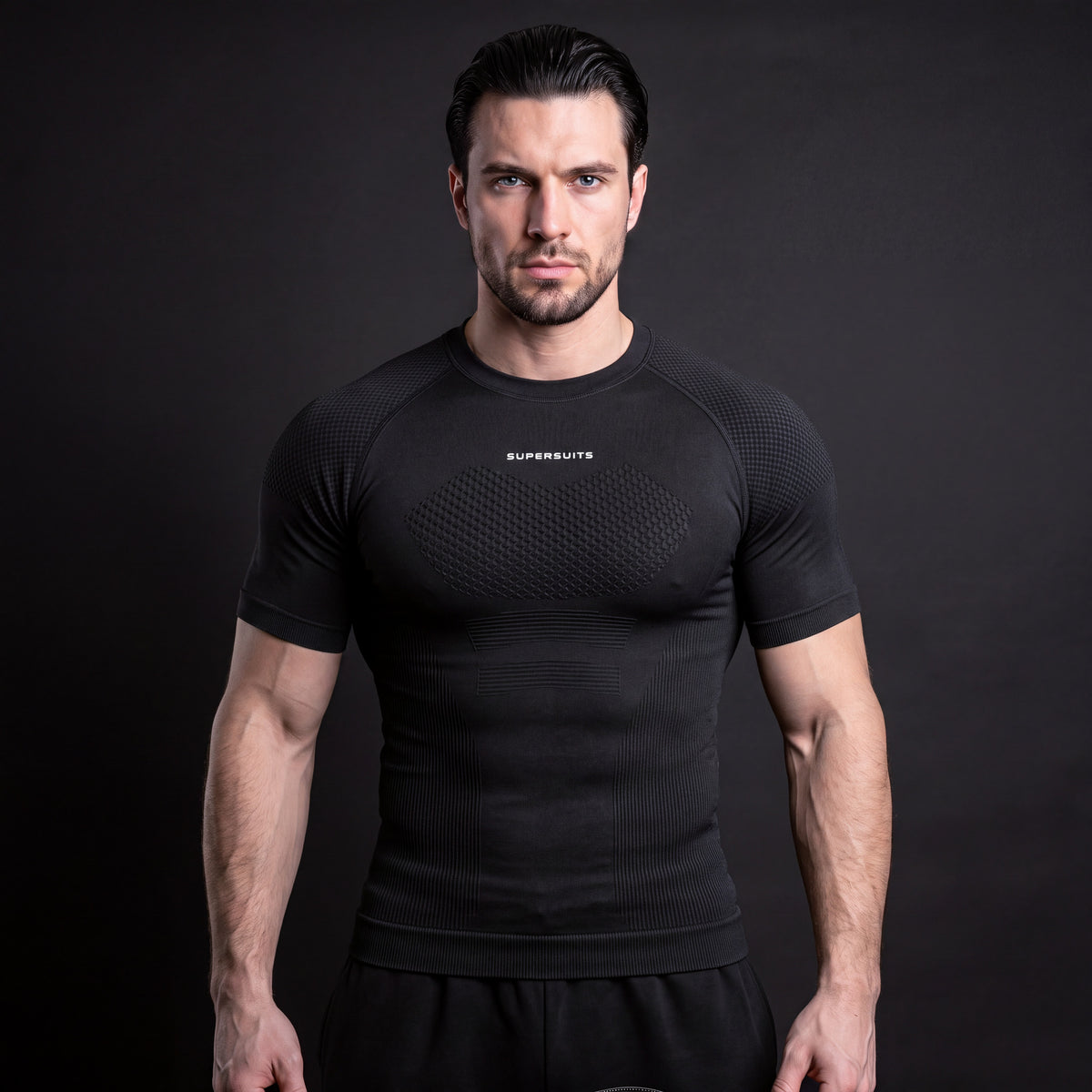 Knight compression shirt Black - front