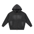 Sunfade Zip-Up Boxy Hoodie