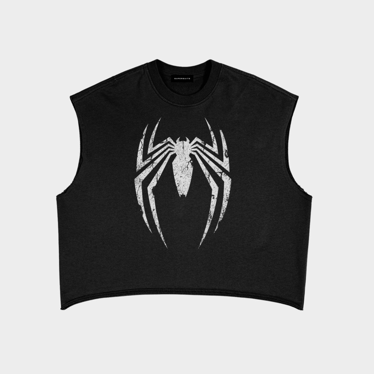 Cropped Spider Tank Top