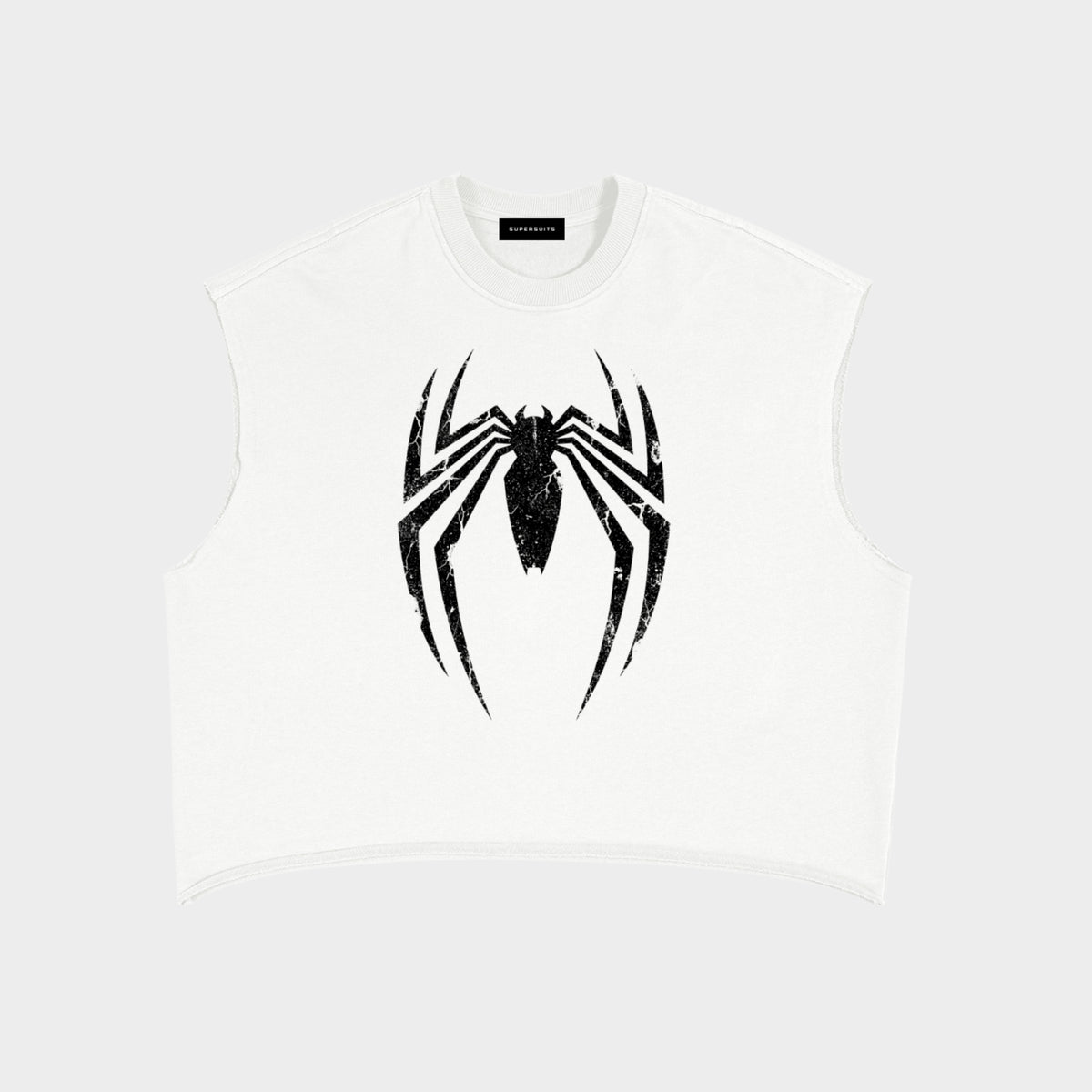 Cropped Spider Tank Top