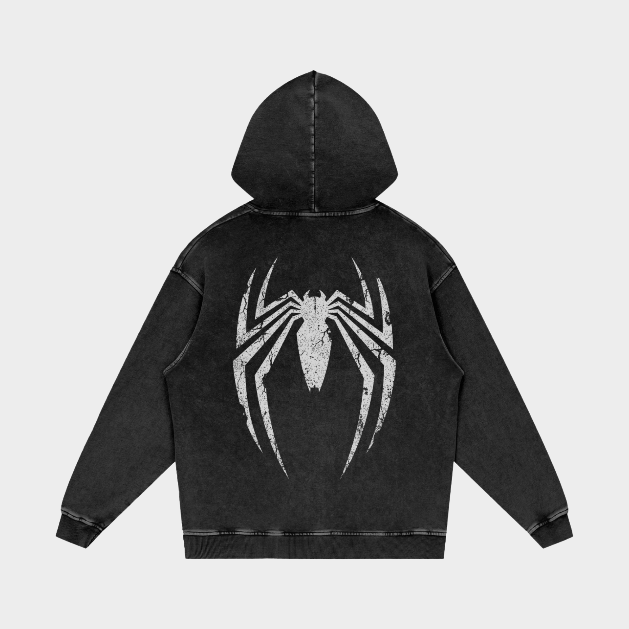 Spider Snow Washed Oversized Hoodie