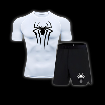 Spider Short Sleeve Compression Shirt | Set - SuperSuits