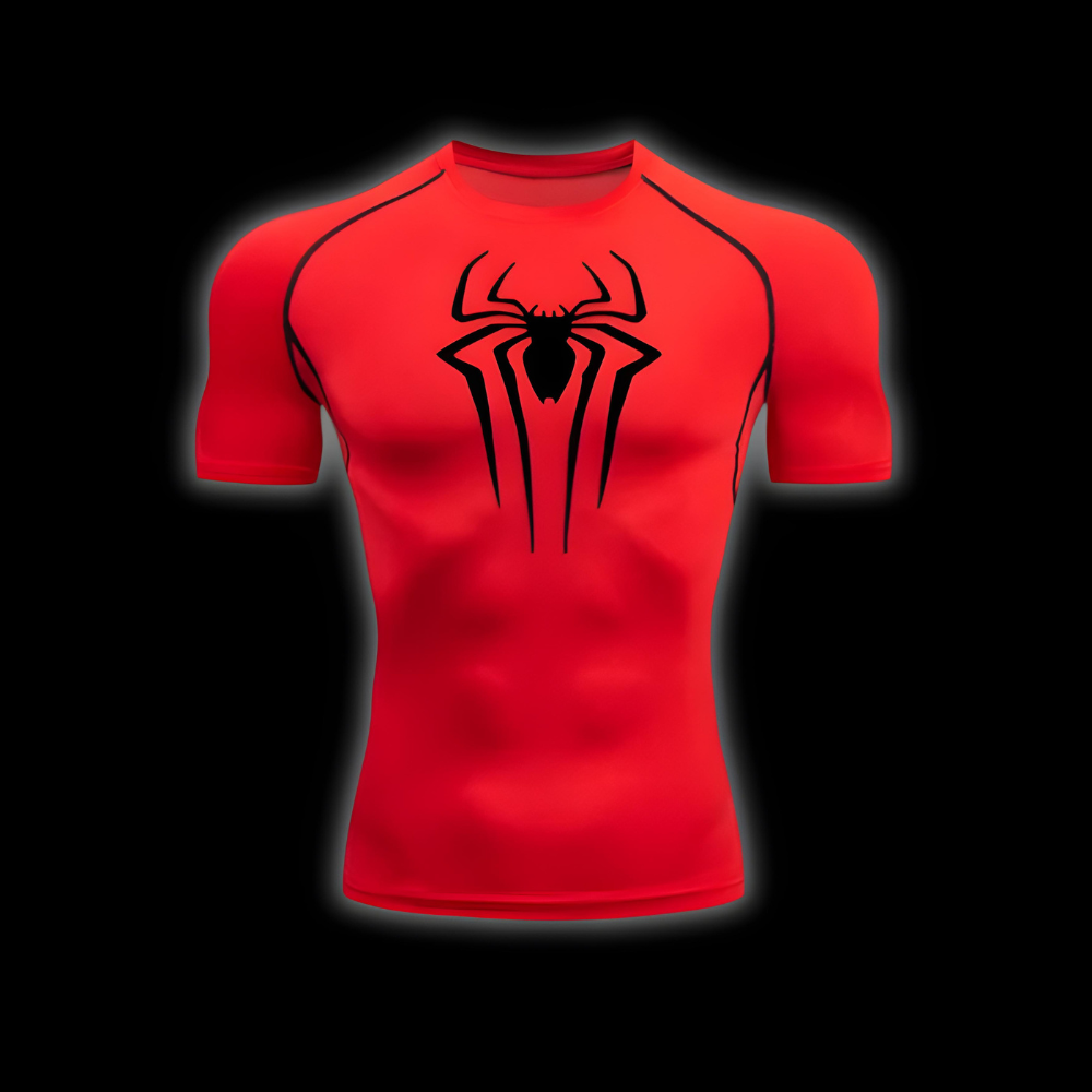 Spider Short Sleeve Compression Shirt | Set - SuperSuits