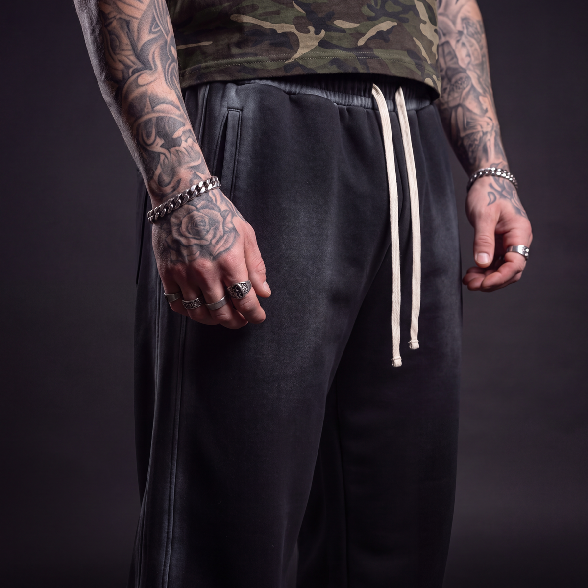 Sunfaded Straight Sweatpants