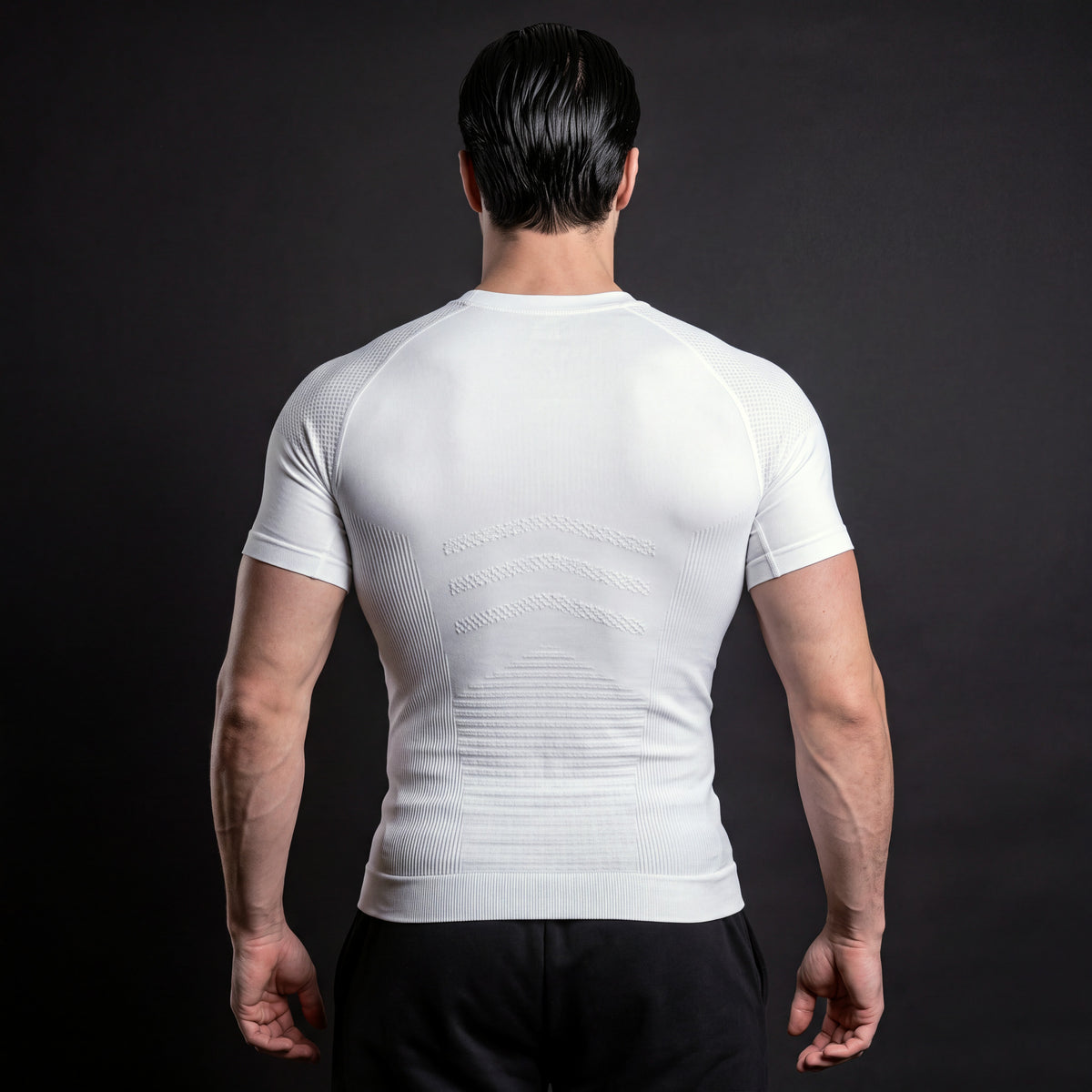 Knight compression shirt White - back