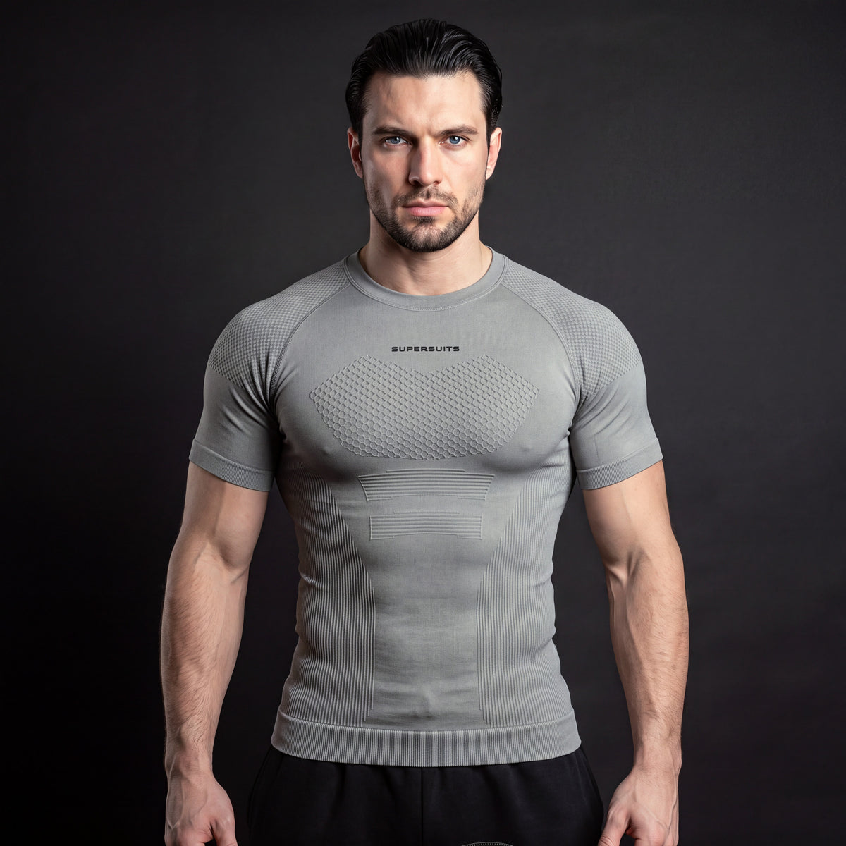 Knight compression shirt Gray - front