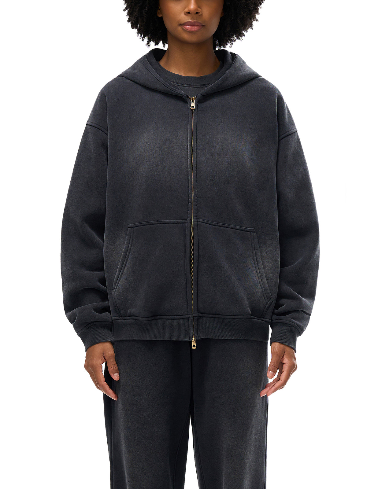 Sunfade Two-way Zipper Hoodie