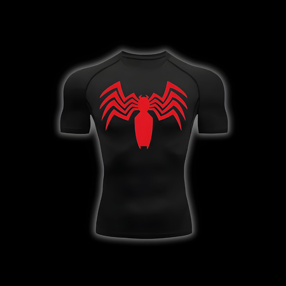 Spider Short Sleeve Compression Shirt - SuperSuits