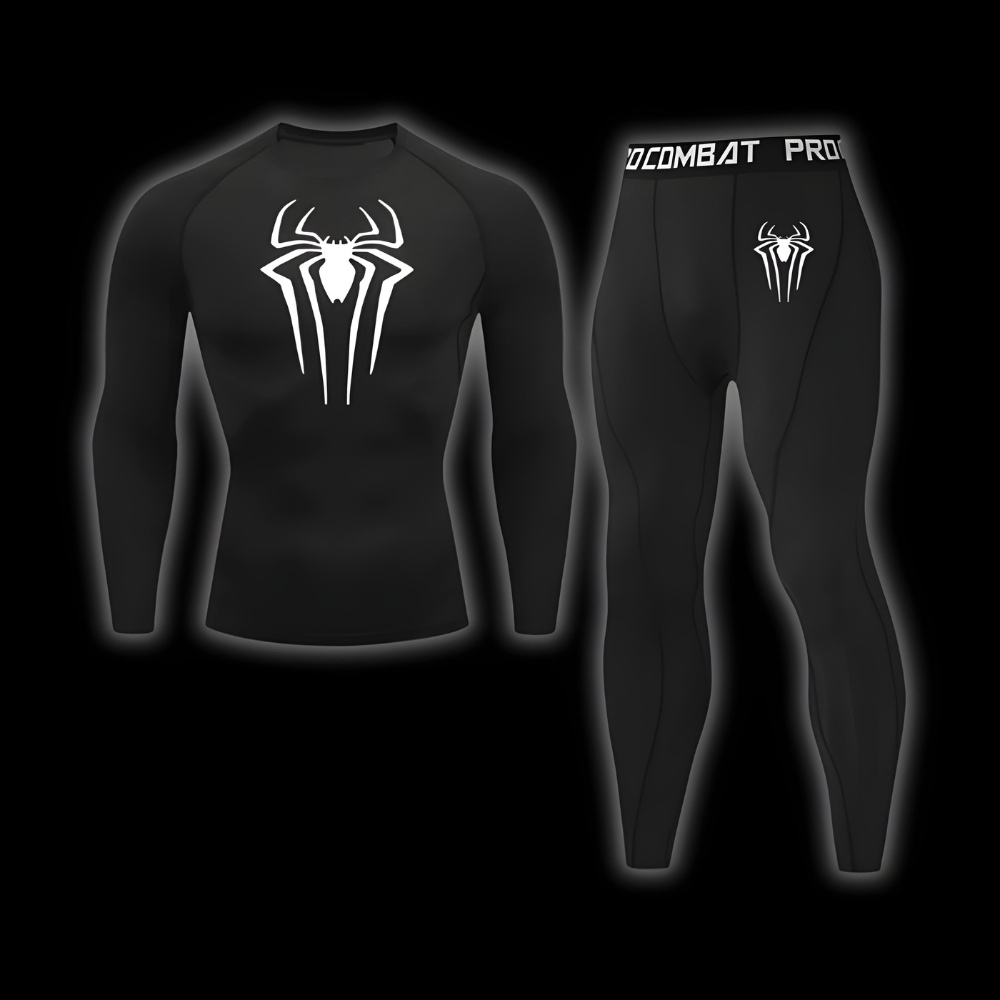 Spider Long Sleeve Compression Shirt | Set - SuperSuits